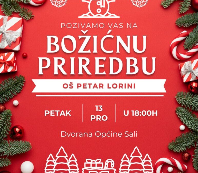 Božićna priredba učenica i učenika OŠ Petar Lorini